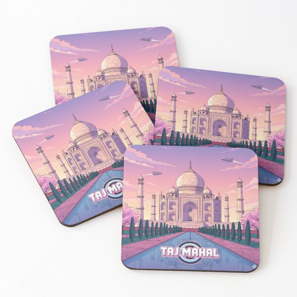Item preview, Retro Anime Taj Mahal Travel T Shirt Design designed and sold by ANIMEX00.