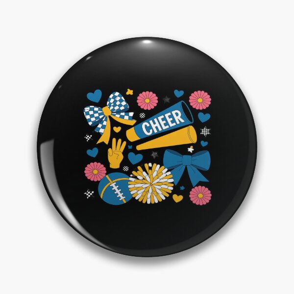Item preview, Coquette Cheer Bow Sport Cheerleader Blue Game Day designed and sold by Idarmotar.