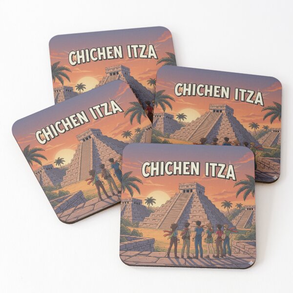 Item preview, Retro Anime Chichen Itza Travel T Shirt Design designed and sold by ANIMEX00.