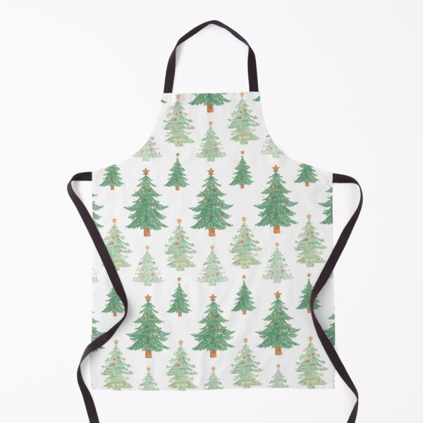 Item preview, Vector seamless pattern with christmas trees. Fir trees with garlands and balls on white background. New Year and Christmas wrapping design. designed and sold by PWDigitalArt.