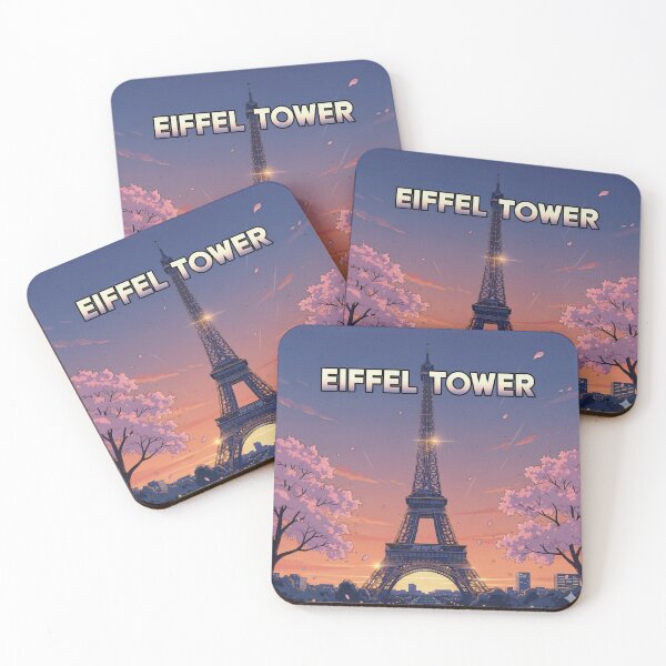 Item preview, Retro Anime Eiffel Tower Travel T Shirt Design designed and sold by ANIMEX00.