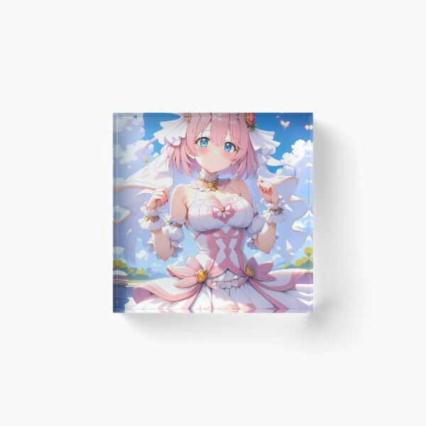 Item preview, Yui Princess Connect Anime Girl Wedding Sky Bliss designed and sold by CarlosBender.