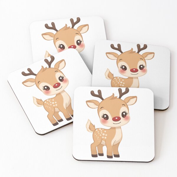 Item preview, Kawaii Cute Baby Reindeer designed and sold by ArtSparkCo.