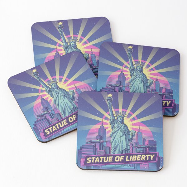 Item preview, Retro Anime Statue Of Liberty Travel T Shirt Design designed and sold by ANIMEX00.