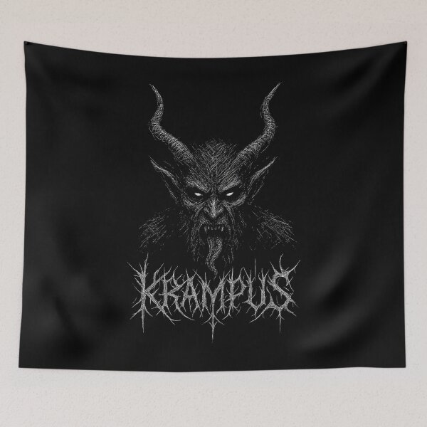 Item preview, Krampus Black Metal Aesthetic — The Dark Spirit of Winter designed and sold by Mortisigil.