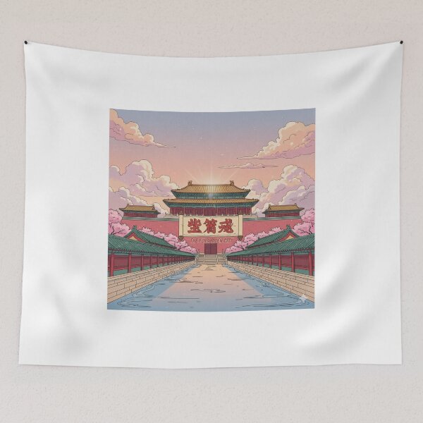 Item preview, Retro Anime The Forbidden City Travel T Shirt Design designed and sold by ANIMEX00.