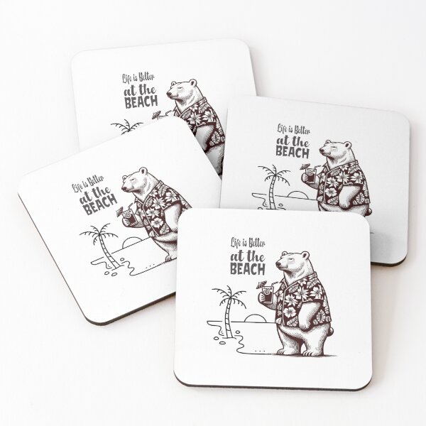 Item preview, Bear of life is better at the beach designed and sold by andrasdesignssss.