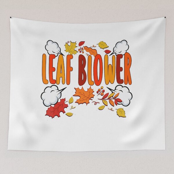 Item preview, halloween fall retro vibes classic funny vintage costume blower autumn leaf designed and sold by Coryconcetta.