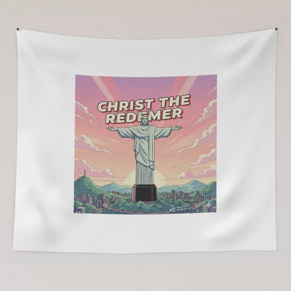 Item preview, Retro Anime Christ the Redeemer Travel T Shirt Design designed and sold by ANIMEX00.