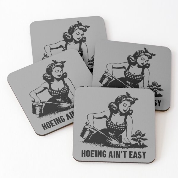 Item preview, Hoeing Ain't Easy - Funny Gardening designed and sold by karnikavoriz.