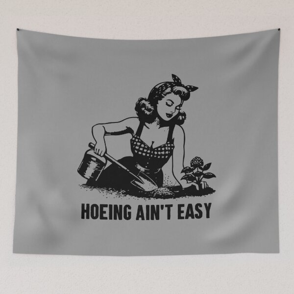 Item preview, Hoeing Ain't Easy - Funny Gardening designed and sold by karnikavoriz.