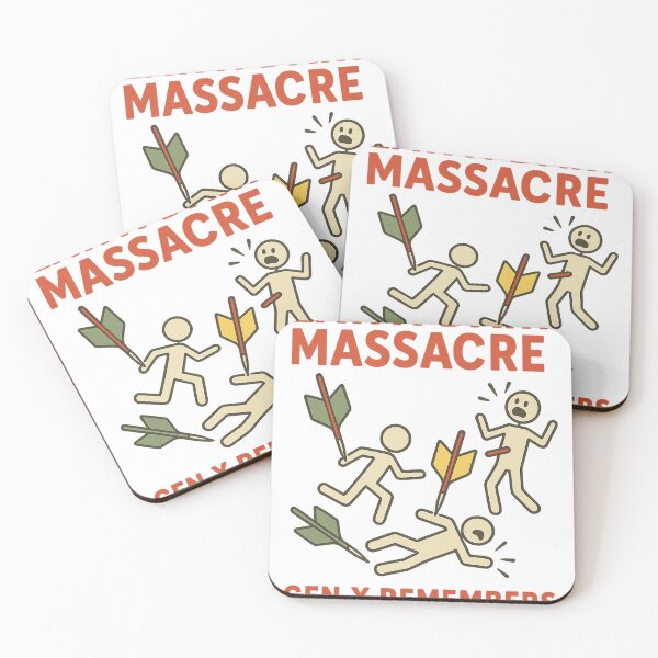 Item preview, Lawn Dart Massacre – Gen X Remembers | Funny 80s Nostalgia Retro Humor T-Shirt designed and sold by mr. pinks Imaginairium.