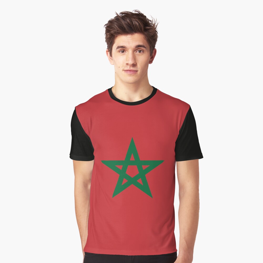 "Morocco: Moroccan Flag" T-shirt for Sale by MilitaryCandA | Redbubble ...
