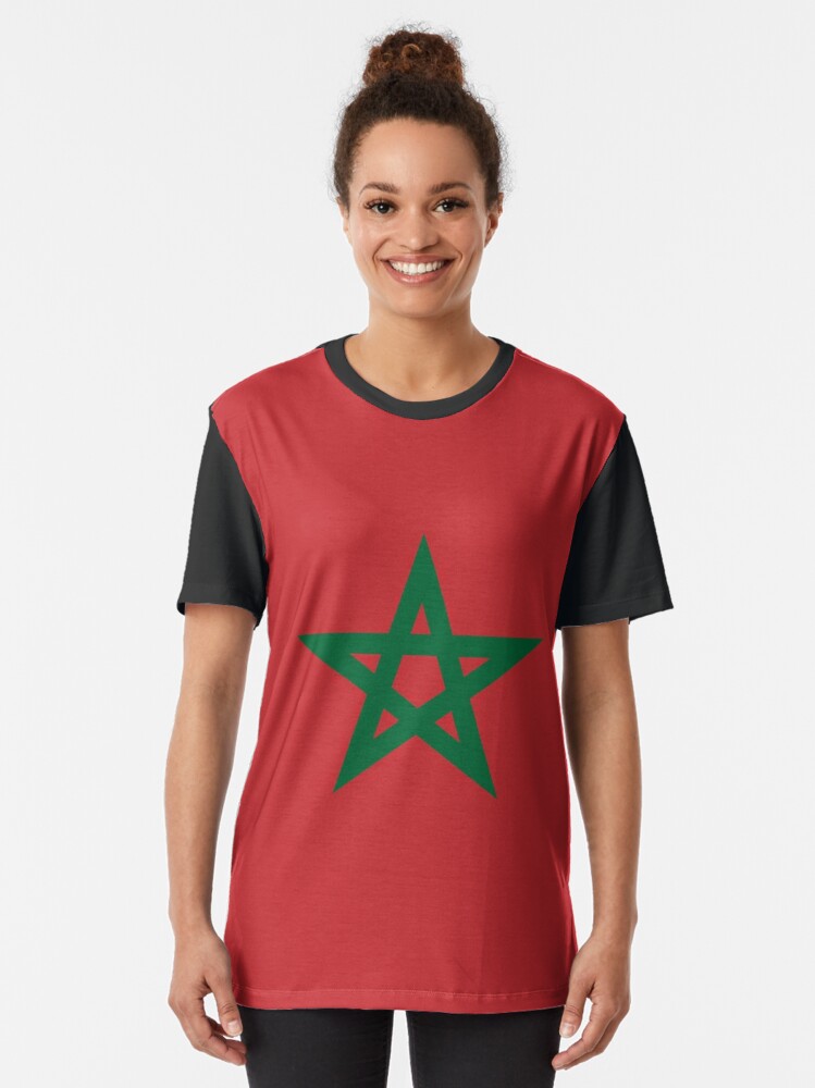 Morocco Moroccan Flag T Shirt For Sale By Militarycanda Redbubble Africa Graphic T Shirts