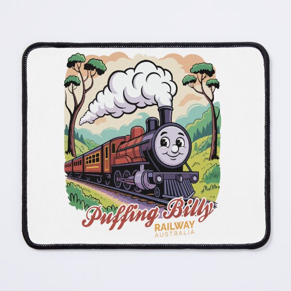 Item preview, puffing billy retro cartoon designed and sold by unimajinasi.