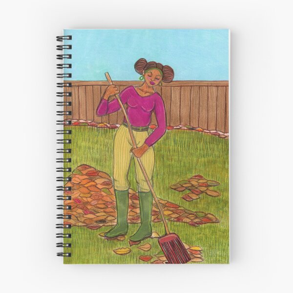 Item preview, Raking Leaves designed and sold by gatadelafuente.