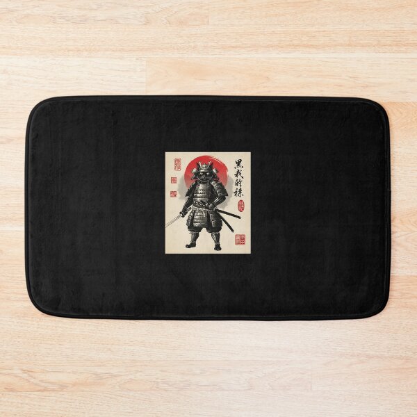 Item preview, Samurai Cat  Men Black Cat Samurai Art Graphic Japanese designed and sold by merlinnears.