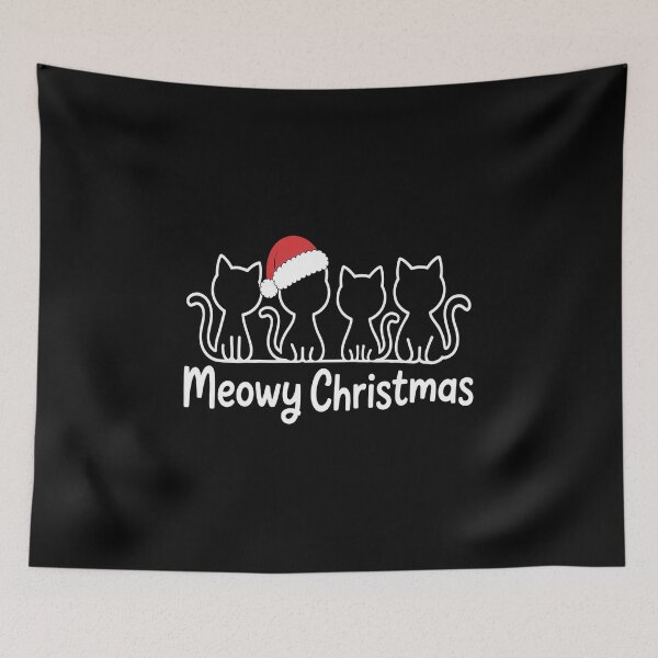 Item preview, Meowy Catmas Cat Christmas Cute Kitten Cats Santa Hat Xmas designed and sold by VladoZork.