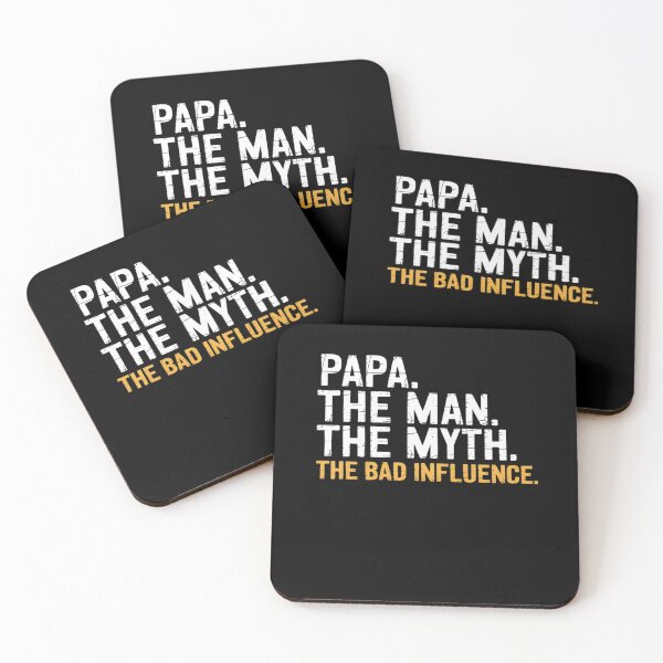 Item preview, Father's Day Gift Papa The Man The Myth The Bad Influence designed and sold by AmparoBoyle.