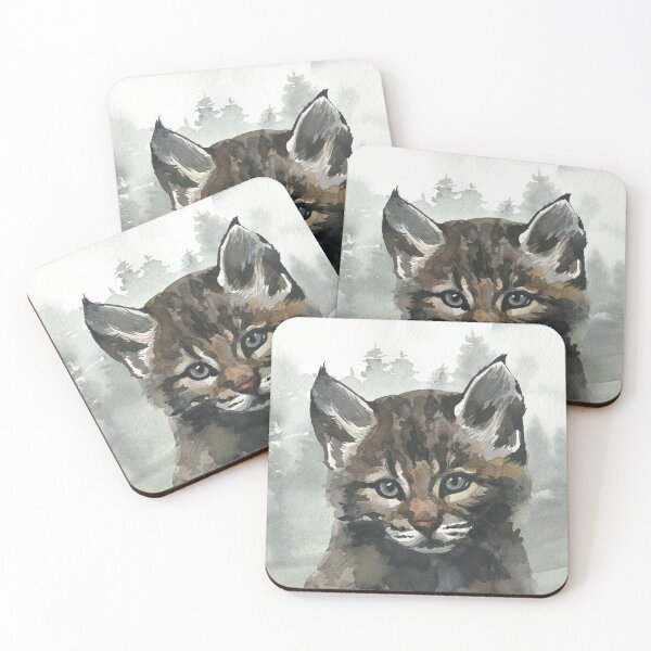 Item preview, Woodland Cat Wild Cat designed and sold by WildAliceArt.