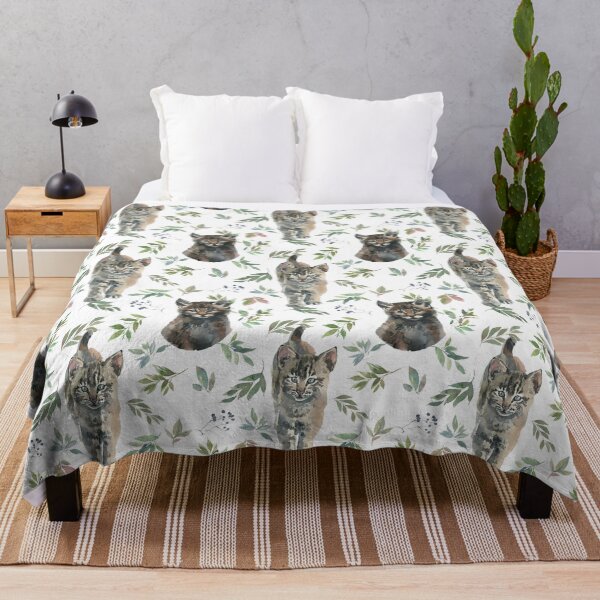 Item preview, Woodland Cat Wild Cat designed and sold by WildAliceArt.
