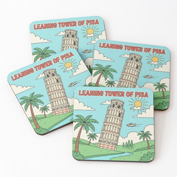 Item preview, Retro Anime Leaning Tower Of Pisa Travel T Shirt Design designed and sold by ANIMEX00.