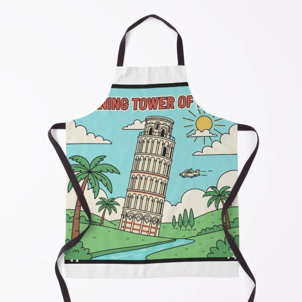 Item preview, Retro Anime Leaning Tower Of Pisa Travel T Shirt Design designed and sold by ANIMEX00.