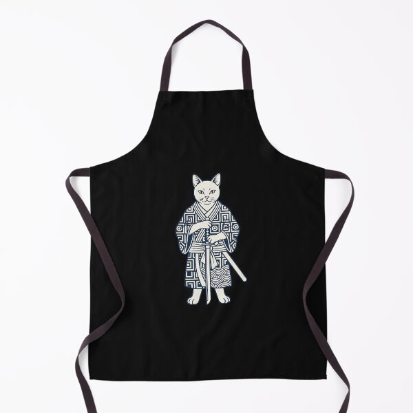 Item preview, Samurai Cat Courage Kanji Japanese Warrior Katana Art designed and sold by merlinnears.