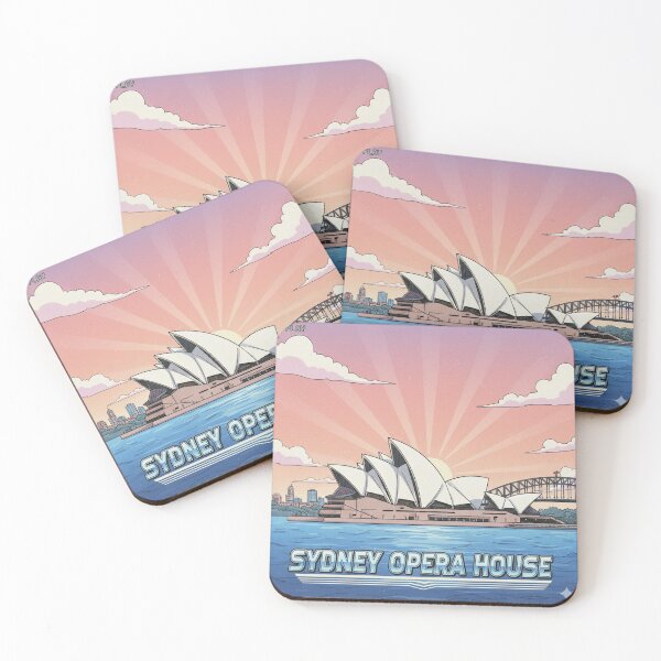 Item preview, Retro Anime Sydney Opera House Travel T Shirt Design designed and sold by ANIMEX00.