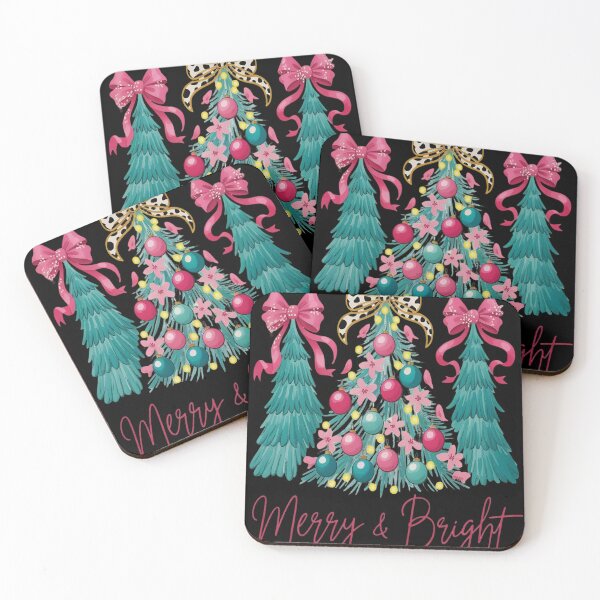 Item preview, Merry and Bright Pink Christmas Tree Pink Christmas Tree designed and sold by VladoZork.