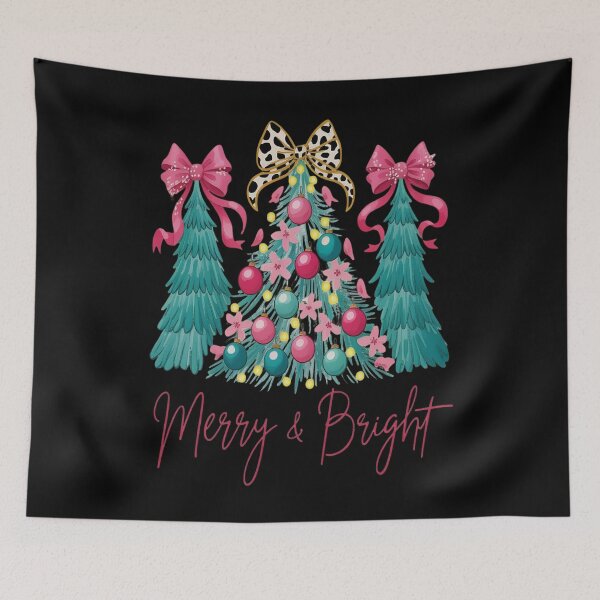 Item preview, Merry and Bright Pink Christmas Tree Pink Christmas Tree designed and sold by VladoZork.