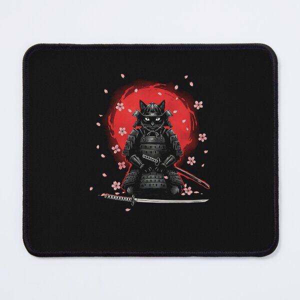 Item preview, Samurai Cat Graphic Tee Warrior Vintage Japanese Art Anime designed and sold by merlinnears.