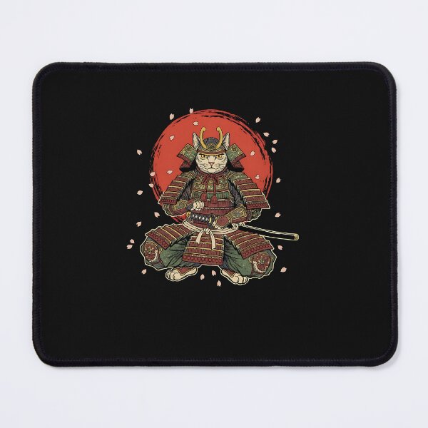 Item preview, Samurai Cat Graphic Tee Warrior Vintage Japanese Art Anime designed and sold by merlinnears.