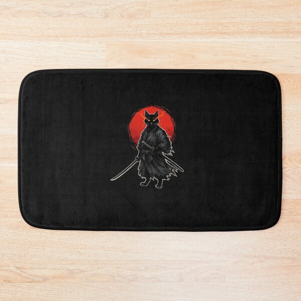 Item preview, Samurai Cat Graphic Tee Warrior Vintage Japanese Art Anime designed and sold by merlinnears.