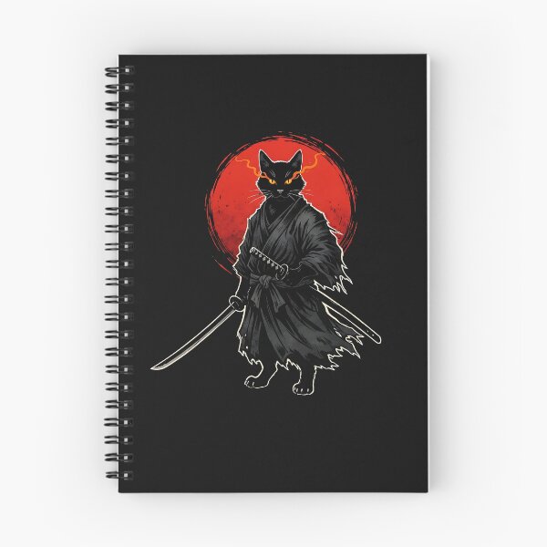 Item preview, Samurai Cat Graphic Tee Warrior Vintage Japanese Art Anime designed and sold by merlinnears.