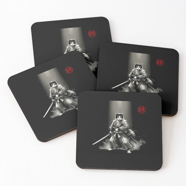 Item preview, Samurai Cat Graphic Warrior Vintage Japanese Art designed and sold by merlinnears.