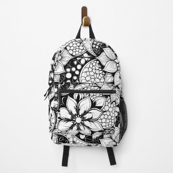 Item preview, Lace Floral Black and White Background designed and sold by Sharon Schwalbe.