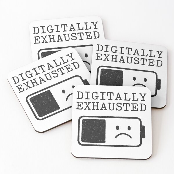 Item preview, Digitally Exhausted – Lo-Fi Vintage Tech Burnout  designed and sold by HROC.