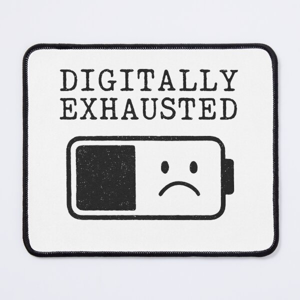 Item preview, Digitally Exhausted – Lo-Fi Vintage Tech Burnout  designed and sold by HROC.