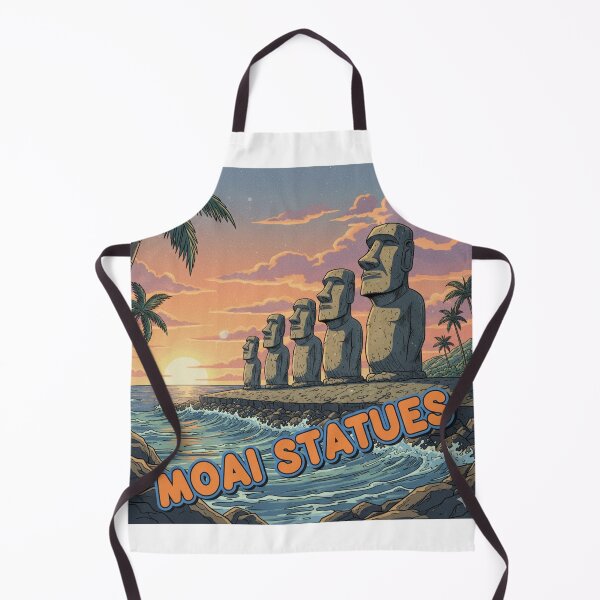 Item preview, Retro Anime Moai Statues Travel T Shirt Design designed and sold by ANIMEX00.