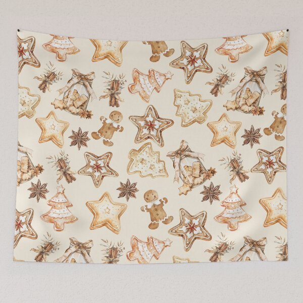 Item preview, Rustic Christmas Cookie Pattern designed and sold by Honey Myrtle Studio.