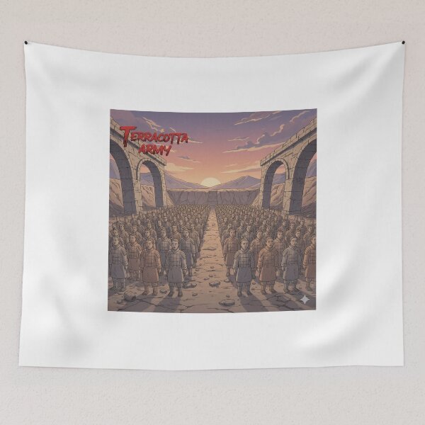Item preview, Retro Anime Terracotta Army Travel T Shirt Design designed and sold by ANIMEX00.