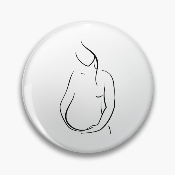 Item preview, Pregnancy Line Art Graphic designed and sold by THP Creative.