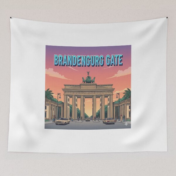 Item preview, Retro Anime Brandengurg Gate Travel T Shirt Design designed and sold by ANIMEX00.