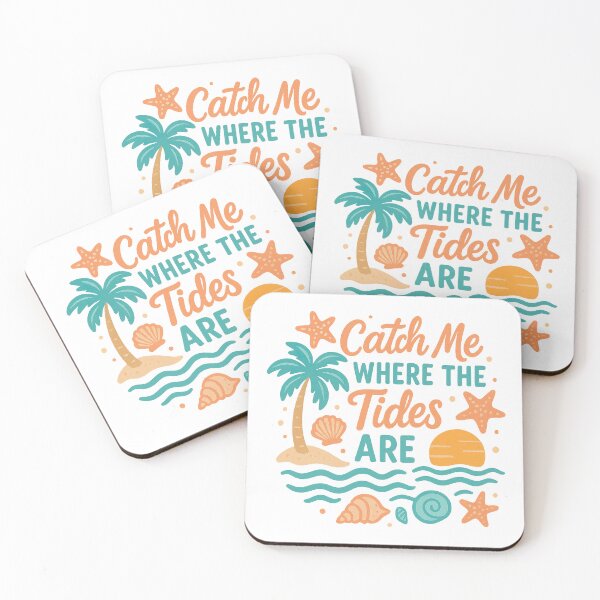 Item preview, Catch Me Where the Tides Are • Tropical Beach Quote Design designed and sold by inkoutninja.