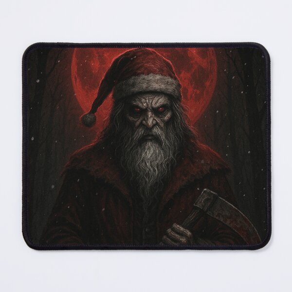 Item preview, Dark Gothic Santa Horror Christmas T-Shirt | Silent Night Deadly Night Art designed and sold by HAFIZ-DP.