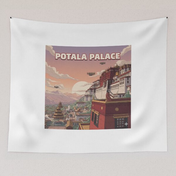Item preview, Retro Anime Potala Palace Travel T Shirt Design designed and sold by ANIMEX00.