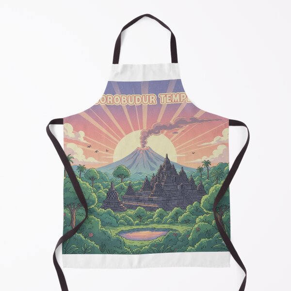 Item preview, Retro Anime Borobudur Temple Travel T Shirt Design designed and sold by ANIMEX00.