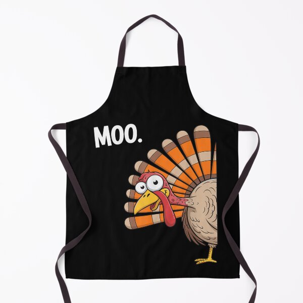 Item preview, Funny Confused Turkey Saying Moo Cartoon Thanksgiving Dinner Humorous Design designed and sold by Chaya Reid.