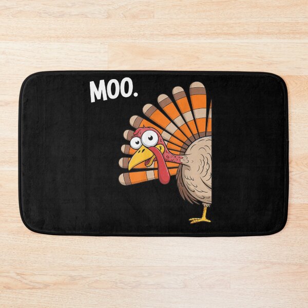 Item preview, Funny Confused Turkey Saying Moo Cartoon Thanksgiving Dinner Humorous Design designed and sold by Chaya Reid.